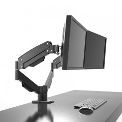 DVHZ 左右双屏气压式液晶电脑显示器支架 2屏幕台式股票游戏S027