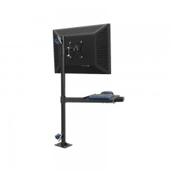 DVHZ 显示器支架键盘托 落地桌面锁孔 站立工作站万向旋转升降W837