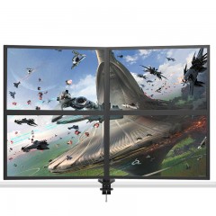 DVHZ 四屏显示器支架 4屏幕股票挂架 带走线桌夹穿孔两用S0294