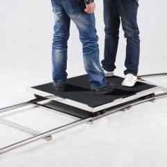 DVHZ C型 不锈钢导轨 载人影视电影重型轨道 摄像轨道