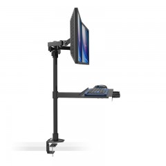 DVHZ 双屏液晶显示器支架 加高版 可站着坐着使用配键盘托架 W813