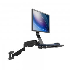 DVHZ 壁挂显示器键盘托支架工作站站坐两用流水线支架 W802