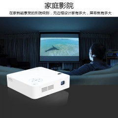 野花 手机投影仪家用小型迷你wifi微型无线3D家庭影院安卓便携式高清投影仪DLP微投J2