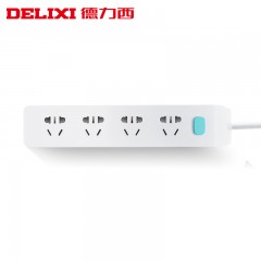 德力西 接线板排插电源插座多用托拖线板电插板带开关插排插板
