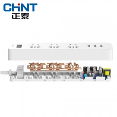 正泰 接线板插线板带线插排智能插座排插家居USB插头多功能转换器  NEA3