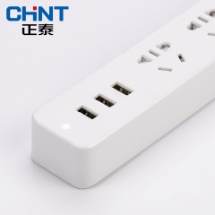 正泰 接线板插线板带线插排智能插座排插家居USB插头多功能转换器  NEA3
