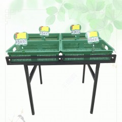 国产 水果摆地摊货架可折叠拆卸便携式超市促销单层加厚蔬菜展示架子