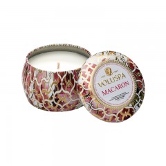 VOLUSPA Blanc白色家居系列-金属 双烛芯装饰罐 香薰蜡烛