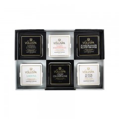 VOLUSPA Maison黑白家居系列-6只装棋盘格礼盒 香薰蜡烛