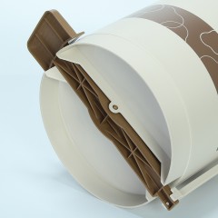 茶花 脚踏垃圾桶塑料大号家用卫生桶有盖15011K