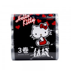 宜洁 Hello Kitty钢袋银色垃圾袋中大号加厚家用一次性塑料袋45cmx50cm  Y-9537