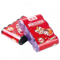 宜洁 垃圾袋加厚厨房背心式塑料袋手提式批发一次性大中小号家用