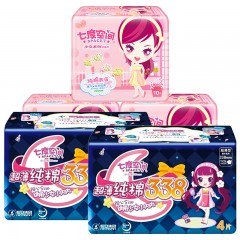七度空间 少女系列纯棉超薄日夜组合装245mm+338mm共38片卫生巾