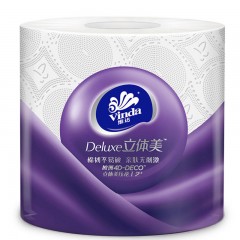 维达 立体美130克4层卫生纸卷筒纸自然无香2提24卷v4666