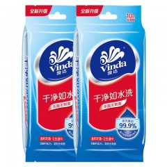 维达 湿巾10包成人去菌10片单片便携独立包装VW1009家用