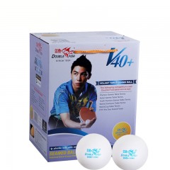 双鱼 乒乓球 v40+mm展翅一星乒乓球100个装 ABS高分子新材料训练球