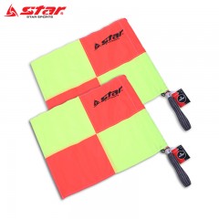 Star/世达 巡边旗 足球裁判手旗 足球助理裁判手旗 一副装