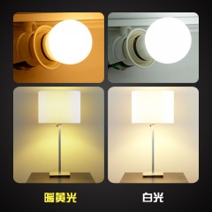雷士照明 led灯泡 E27螺口节能灯3w小球泡 高亮家用照明光源lamp暖黄