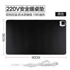国产 暖桌垫暖手宝鼠标垫加热桌垫暖手桌垫办公室加热防水皮革垫超大学