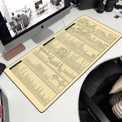 国产 加厚办公ps cad ppt excel常用快捷键鼠标垫超大号电脑桌垫键盘垫