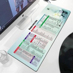 国产 加厚办公ps cad ppt excel常用快捷键鼠标垫超大号电脑桌垫键盘垫