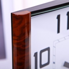 天王星 创意个性客厅挂钟时尚简约方形静音时钟13英寸大号办公挂钟