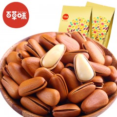 百草味 零食特色坚果手剥原味开口松子东北松子 200g