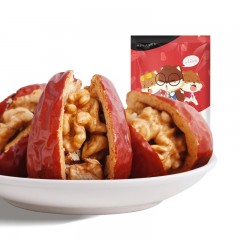 三只松鼠 抱抱果一等红枣夹原味核桃仁258g 新疆和田大枣夹核桃肉