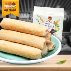 三只松鼠  三只松鼠鲜米卷160g 蛋黄夹心糙米酥粟米棒子