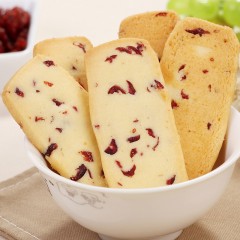 三只松鼠 蔓越莓曲奇饼260g 小松鼠饼干零食饼干美食糕点
