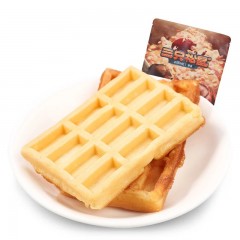 三只松鼠 华夫饼248g奶香味华夫饼干西式早餐糕点零食软面包格子饼