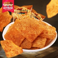三只松鼠 小米锅巴60gx5袋特产小黄米锅巴好吃的散装微辣锅巴