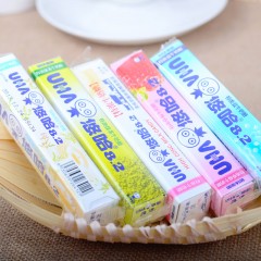 UHA/悠哈 特浓牛奶糖40g*10条装果汁软糖味觉糖抹茶盐牛奶草莓喜糖