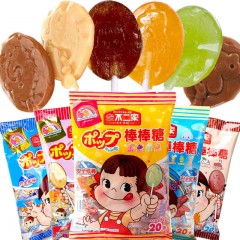 不二家 棒棒糖598g5袋100支组合款 14种水果牛奶味搭配装儿童零食