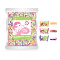 不二家 水果夹心棉花糖 散装300g 草莓蓝莓芒果味婚庆喜糖果零食