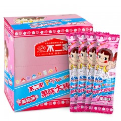 不二家 大棒棒糖280g盒装28支 美梅味休闲糖果零食品梅子味