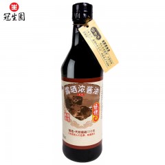 冠生园 好伴牌 露晒浓酱油 508ml 玻璃瓶装