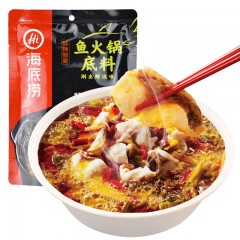 海底捞 鲜辣酸爽鱼调味料酸辣鱼调料包220G火锅底料