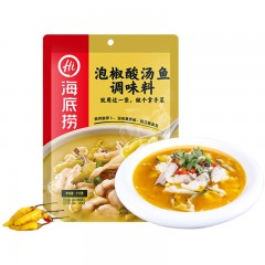 海底捞 泡椒酸汤鱼火锅底料调味料210g*3袋  酸汤鱼调料