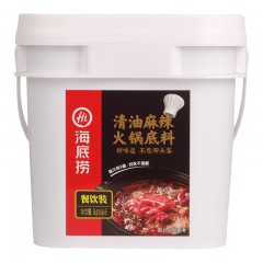 海底捞 火锅底料清油麻辣火锅5KG餐饮装桶装捞派四川火锅底料