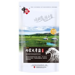 中盐 内蒙大青盐320g/袋未加碘精制食用盐无碘大青盐家用无抗结剂