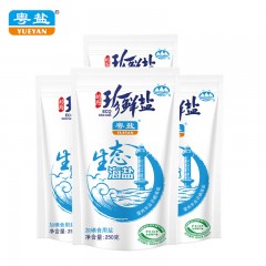 粤盐牌 250克珍鲜盐天然生态海盐加碘精制食用盐食盐调味