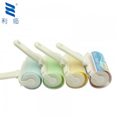 利临 中号滚筒除尘器粘毛滚粘毛器除毛器除尘纸可水洗除毛刷粘尘纸