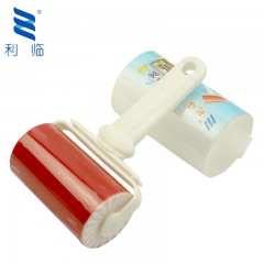 利临 中号滚筒除尘器粘毛滚粘毛器除毛器除尘纸可水洗除毛刷粘尘纸