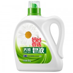 妈妈壹选 天然洗衣皂液倍柔清香3kg瓶装 洗护合一