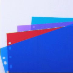 富得快 FD1000 塑料10级彩色文件分类索引PVC10页彩色分页纸隔页纸