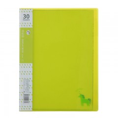 齐心 多页文件夹收纳册插页袋多层学生用资料册a4小清新40页A3163