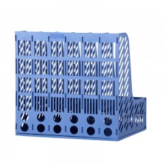 富得快 HY618 6联组合文件栏6联文件架文件框桌面资料整理架收纳架