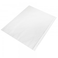 得力 100个装l型文件夹单片插替芯活页收纳保护档案资料袋子防水加厚十一孔办工公a4纸保护膜套透明文件袋11孔