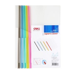 得力  A4抽杆夹拉杆夹抽杆文件夹资料夹透明杆夹 5536